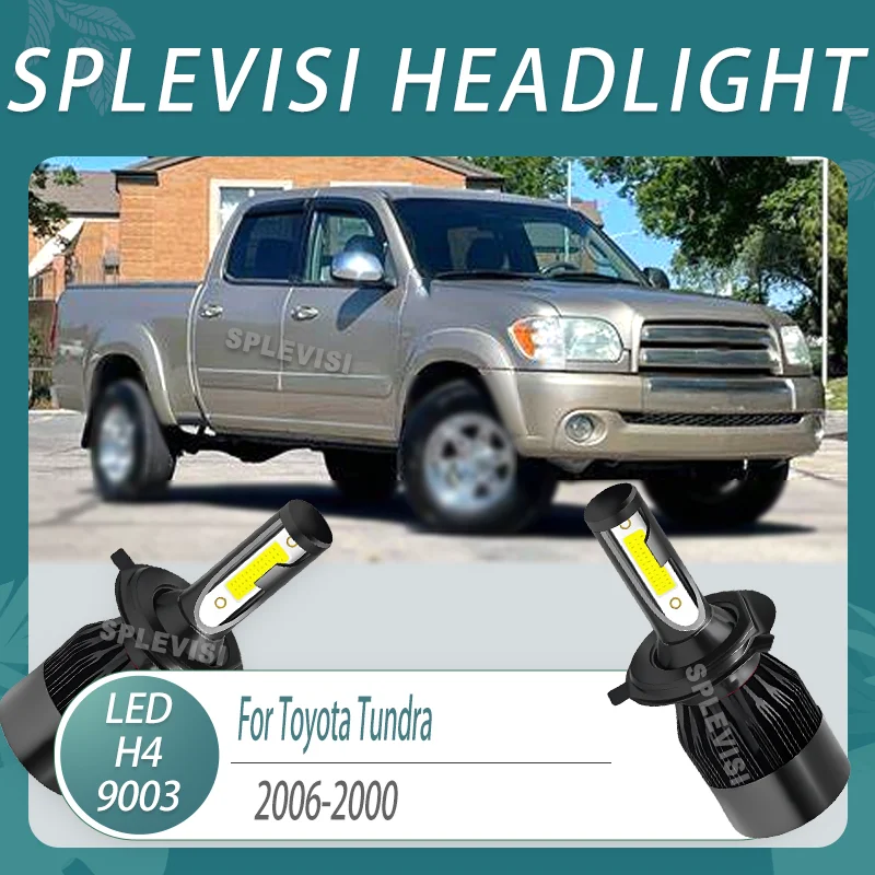 

LED Headlights Better Heat Dissipation, 3-Year Warranty Waterproof High Low For Toyota Tundra 2006 2005 2004 2003 2002 2001 2000