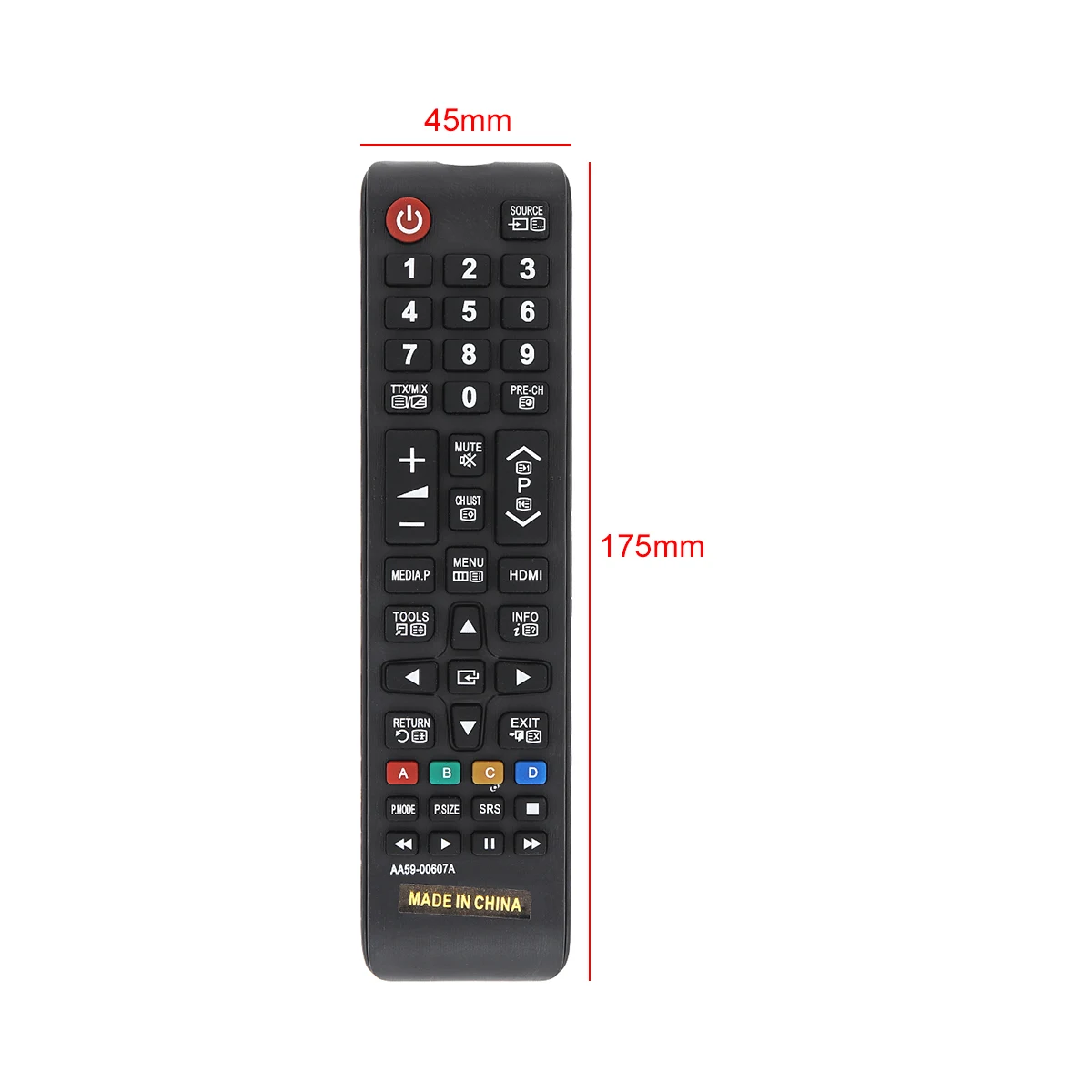 Mando a distancia de reemplazo para TV, dispositivo Digital de 433MHz, IR, compatible con Samsung AA59-00607A