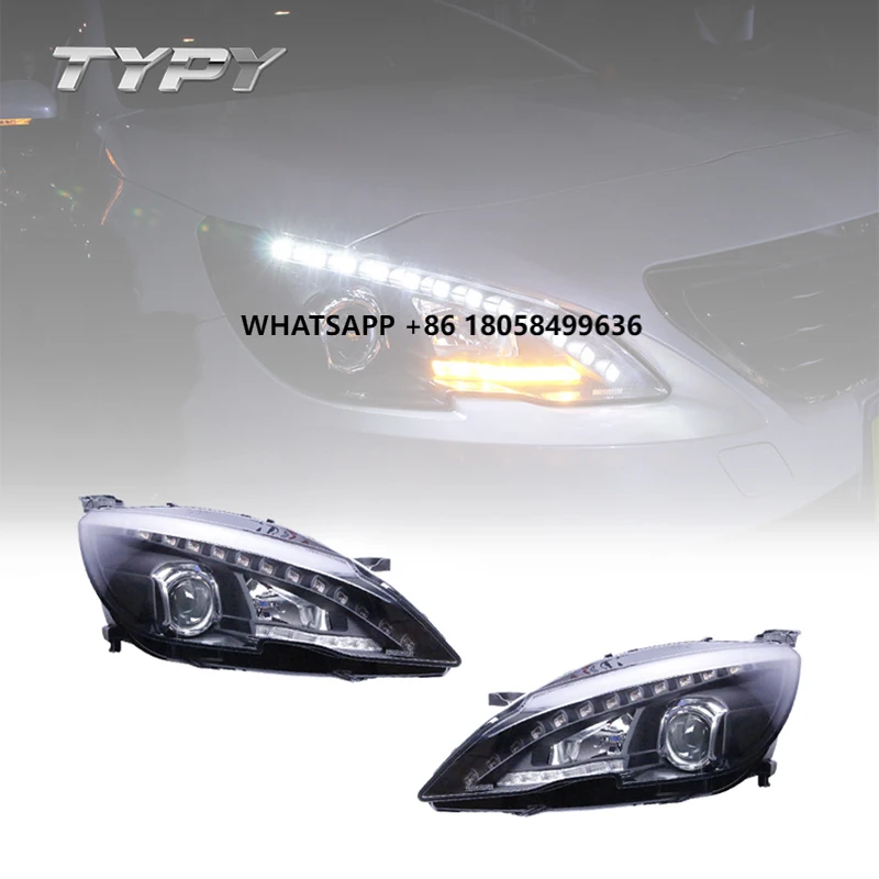

Car Headlights Headlamp Modified LED Head Lamp LED DRL Daytime Running Lights for 408 2014-2018