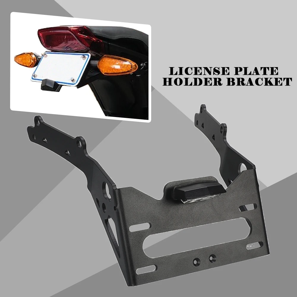 For Indian FTR 1200 FTR1200 2019-2021 2022 2023 2024 Motorcycle License Plate Bracket Rear Tail Tidy Fender Kit Holder and Light