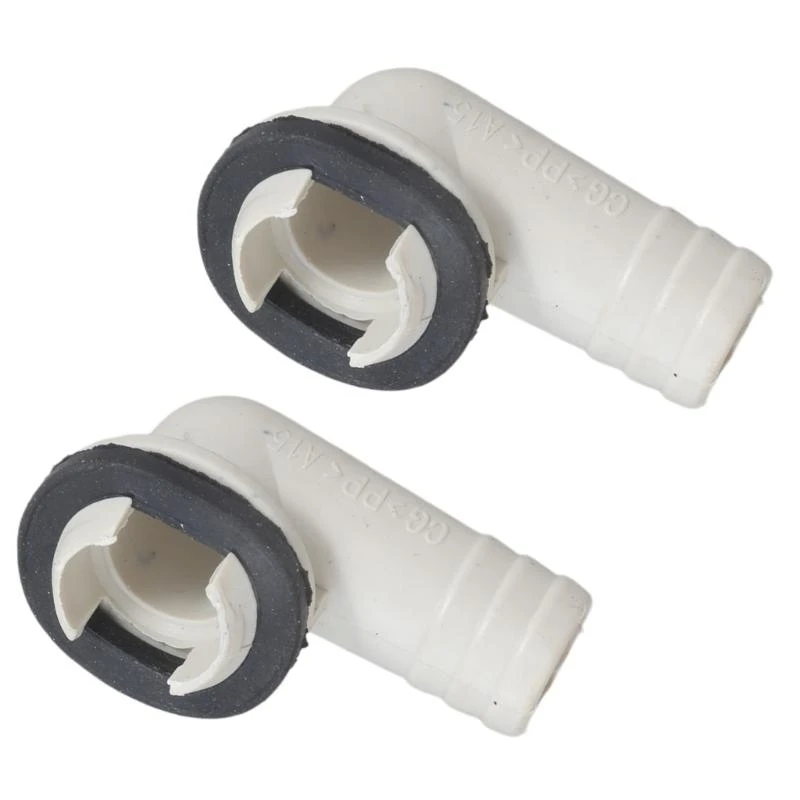 2 pezzi unità esterna connettore del tubo di scarico condizionatore d'aria connettore di scarico raccordo a gomito strumento di riparazione del condizionatore d'aria