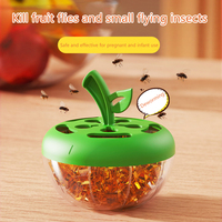 Apple Shape Drosophila Trap For Home Kitchen Fruit Fly Trap Non-Toxic Gnat Killer Fly Catcher Pest Insect Control