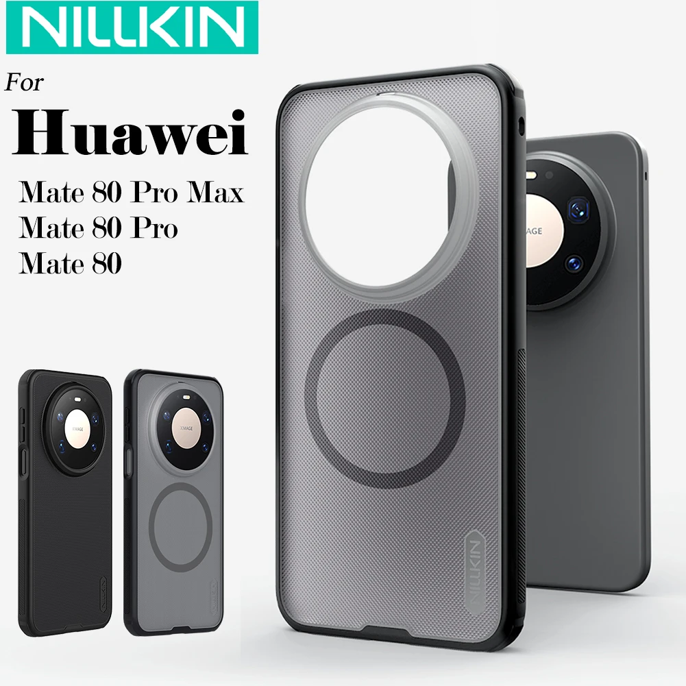 

NILLKIN For Huawei Mate 80 Pro Max Magnetic Compatible magsafe Frosted Shield Phone Protection Case for Mate 80