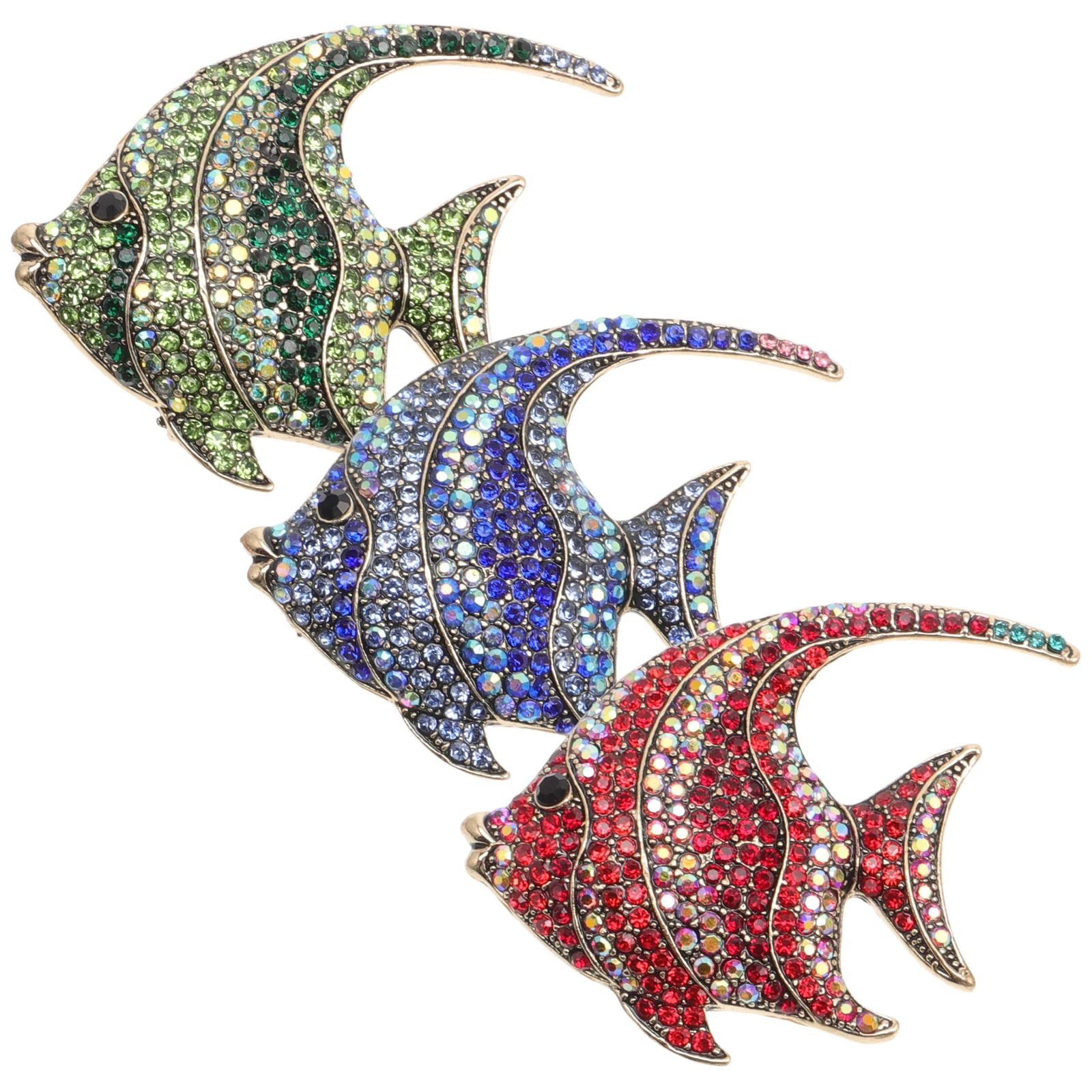 

Brooch Tropical Fish Clothes European and American Creative for Decor Men Women Red Decoration