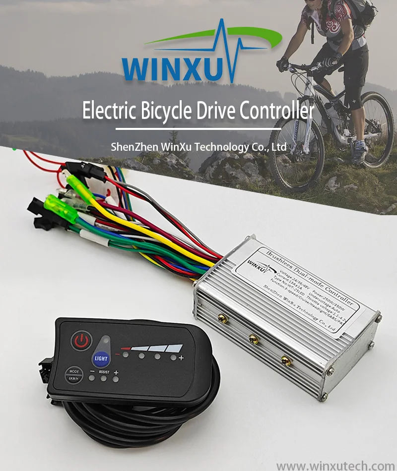 24V 36V 48V 250W 350W Brushless Motor Driver Universal Controller S810 LED Display Panel Kit for E-bike Repair Conversion