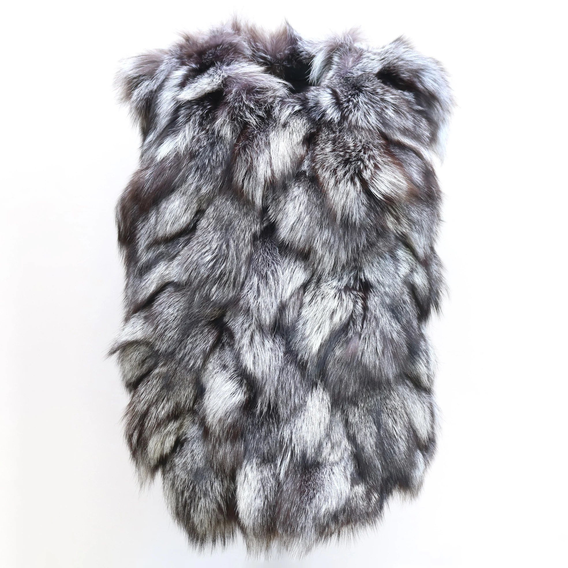 

Furyoume Hot 2025 100% Genuine Real Fox Fur Vest Women Jacket Natural Fluffy Fox Fur Sleeveless Coat Fashion Quality Fur Gilet