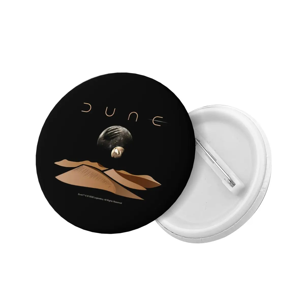 Landscape With Moons Of Arrakis Movie Dune Soft Button Pin Customizable Brooch Boyfriend Creative Brooch