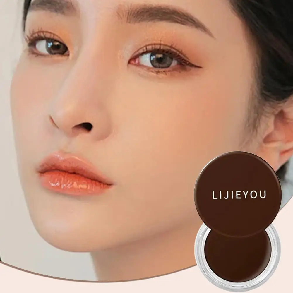 2 สีอายไลเนอร์เจลติดทนนานกันน้ํา Smooth Eye Liner ครีมสีน้ําตาลสีดําแต่งหน้าพร้อมแปรงสําหรับเลือก S4B0