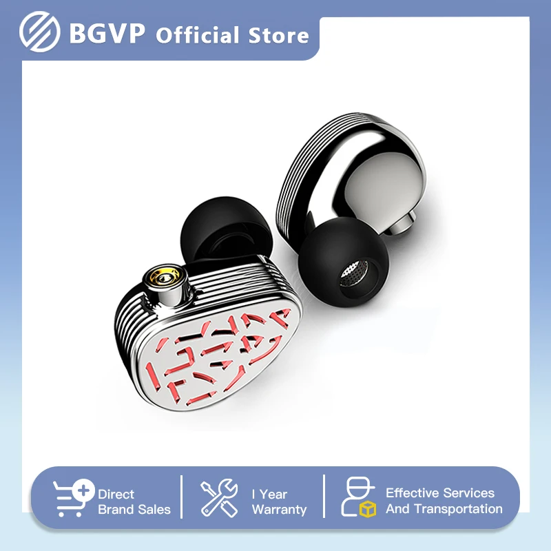 

BGVP THHIFI Character 1DD+ 1BA Hybrid Technology Metal Bass In Ear Earphone HiFi Music Sport Headphoens Detachable Cable MMCX