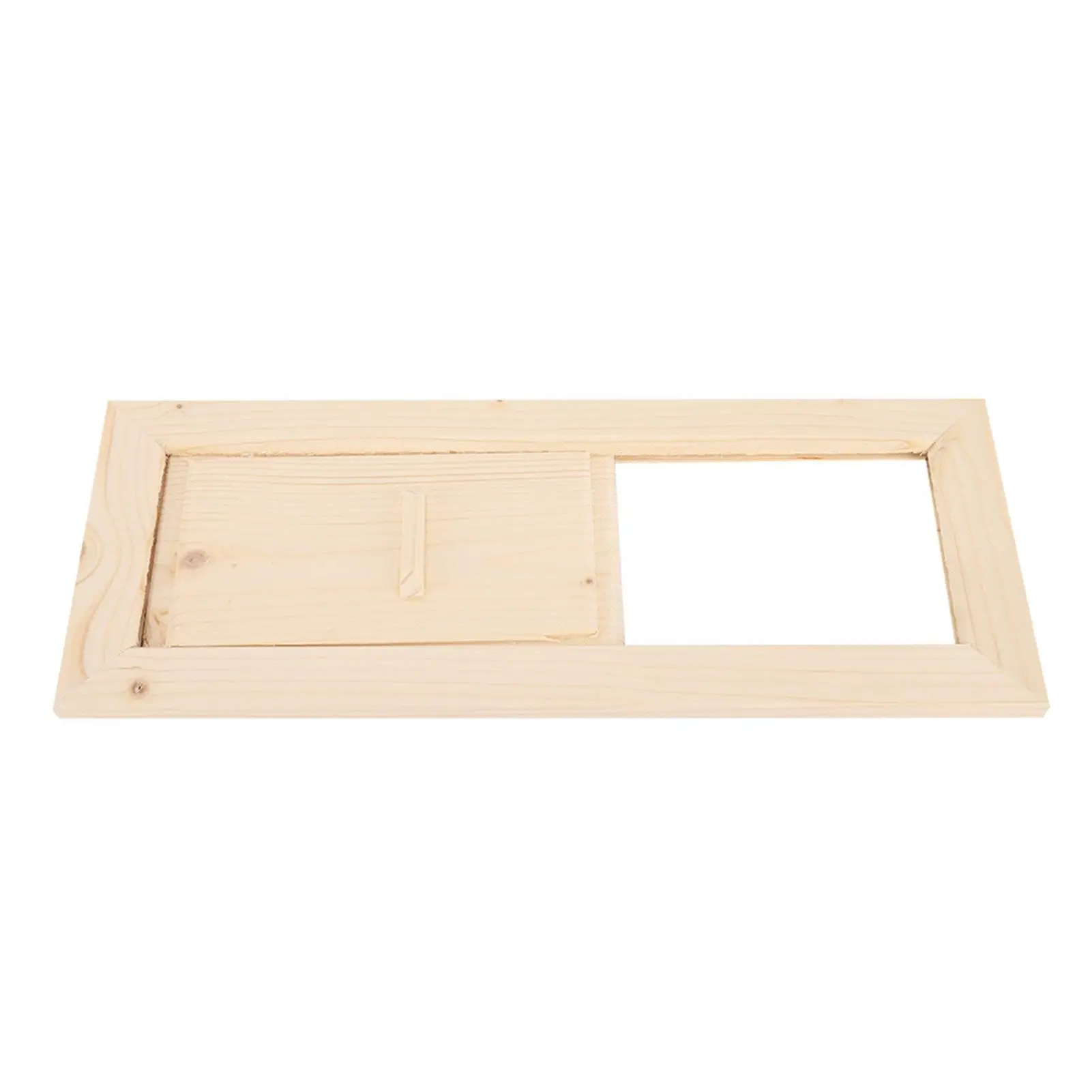 Wooden Rectangle Air Vent Grille Sauna Steam Room Accessory