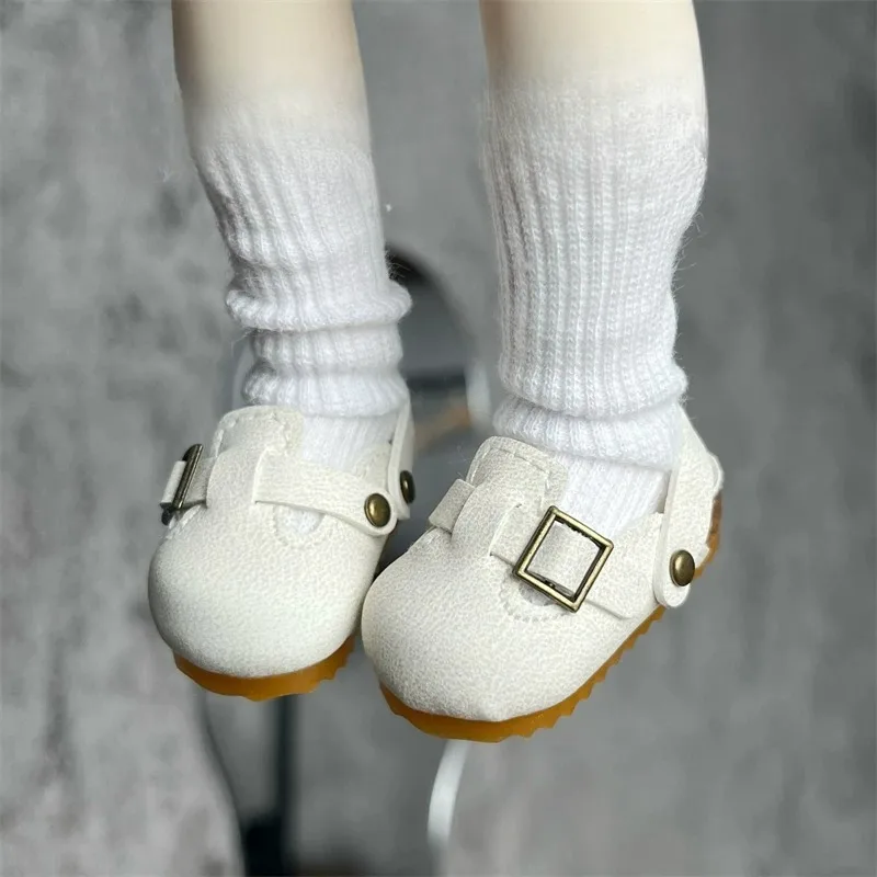 1/4 1/6 Maßstab Mehrfarbige Kunst-Retro-Halbwickel-Muleschuhe, Freizeitschuhe für BJD-Puppen und Actionfiguren zur Dekoration – Detail 3