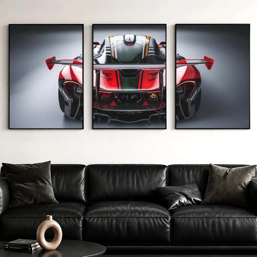 S-Senna Track Supercar Painting Calligraphy Canvas Wall Art Poster Set for Bedroom Living Room Home Decor Prints Gift