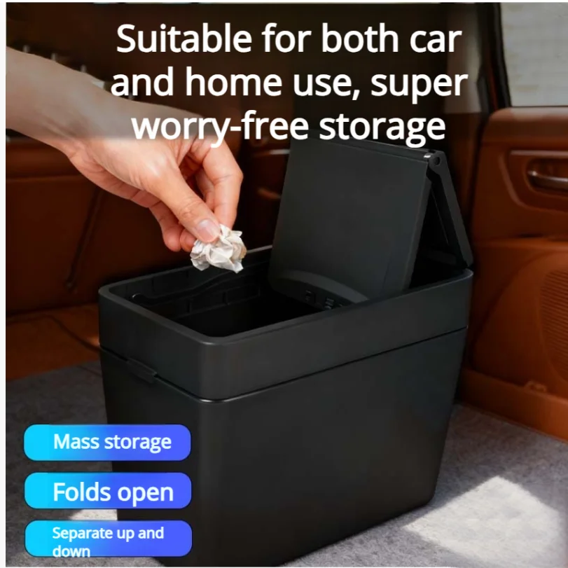 

Car Trash Can Portable Car Storage Box Large-capacity Car Seat-type Trash Can