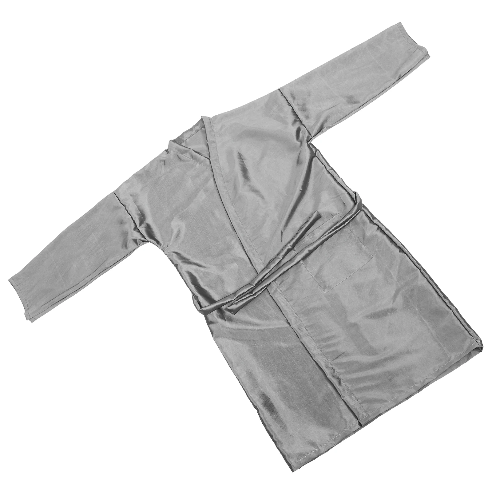 

Hairdressing Salon Cape Grey Adjustable Stain Resistant Barber Shop Apron Pongee Long Lasting Hair Cutting Gown