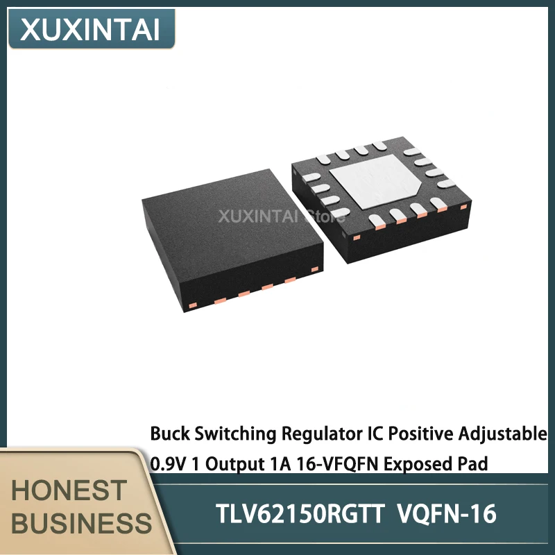 

10 шт./лот новый оригинальный TLV62150RGTT TLV62150 импульсный регулятор IC Положительный Регулируемый 0,9 в 1 выход 1A 16-VFQFN открытая подушка