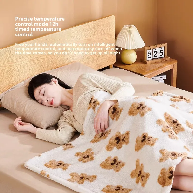 App-Controlled Dual Zone Electric Blanket, Cozy Fleece Heating Pad with Anti-Mite Treatment, Single & Double Size Bed Warmer