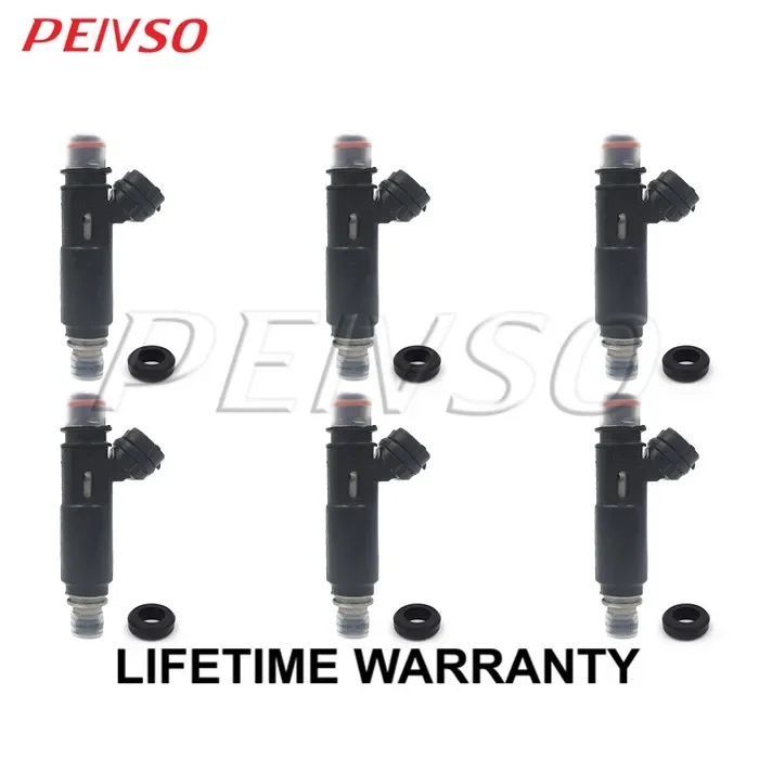 

PEIVSO 6pcs 195500-4370 MR578878 Fuel Injector For Mitsubishi Montero 3.8L V6 2003~2006 1955004370