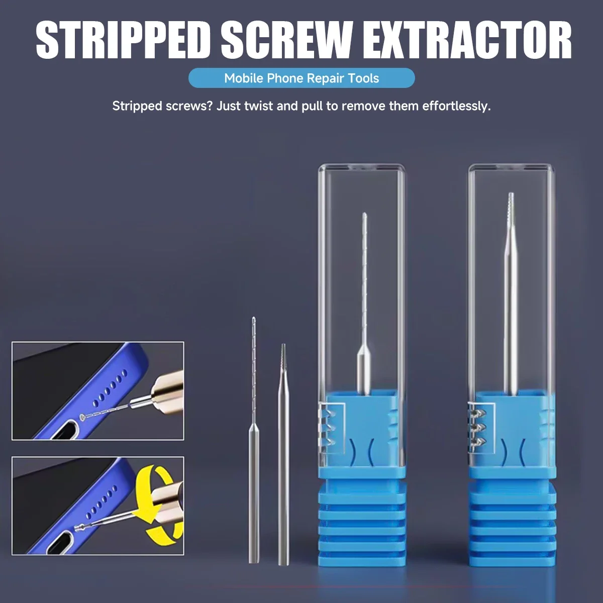 Metal Piercing And Sliding Drill Bit Quickly Remove The Slipped Screws Without Damaging The Frame Phone Repair Tool image 5
