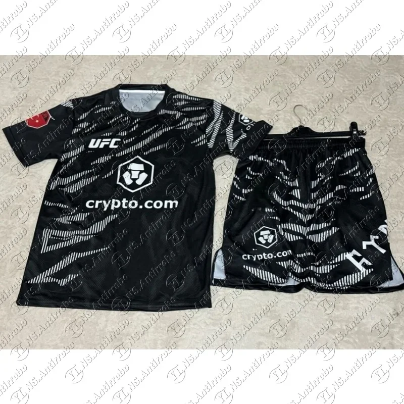 

Летний комплект для тренировок UFC: футболка и шорты для бокса, дышащие, быстросохнущие, для борьбы и бега, влагоотводящие, для мужчин