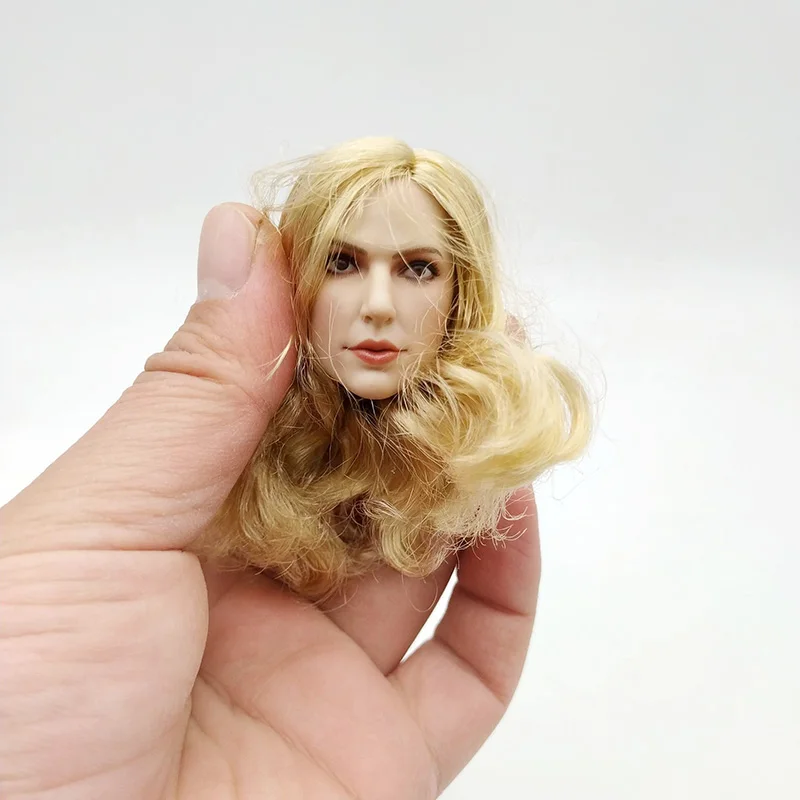 

Customed 1/6 Scale European Beauty Anna Mouglalis Head Sculpt with Blonde Hair for 12in Suntan Ph TBL Action Figure Doll