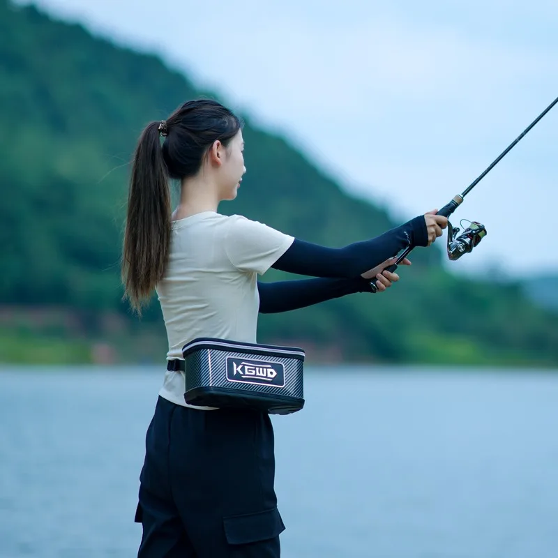 釣り椅子サイドハンギングバッグ多機能アウトドア釣り収納ポータブルハードシェル防水アクセサリーキット