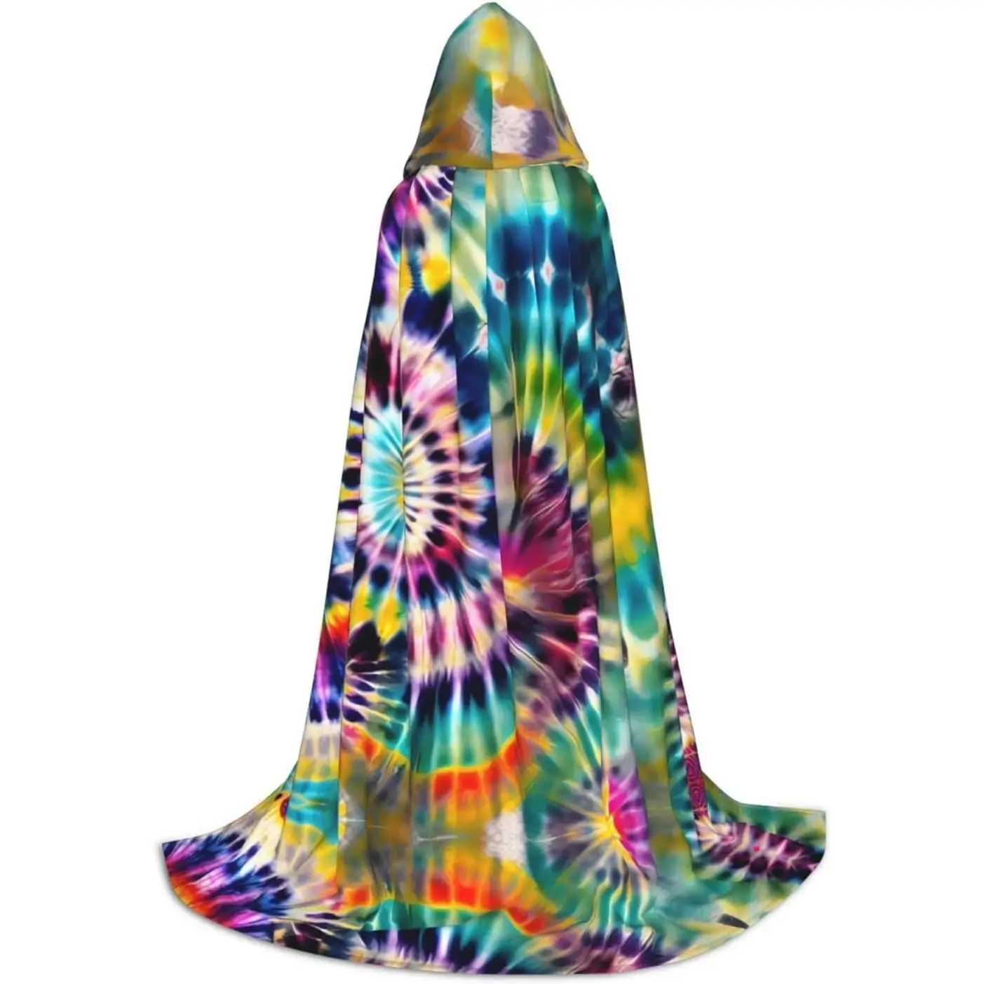 

Плащ с капюшоном и принтом экзотического племени Tie Dye, длинный плащ с капюшоном, плащ на Хэллоуин, костюмы, накидка с капюшоном, маскарадное платье