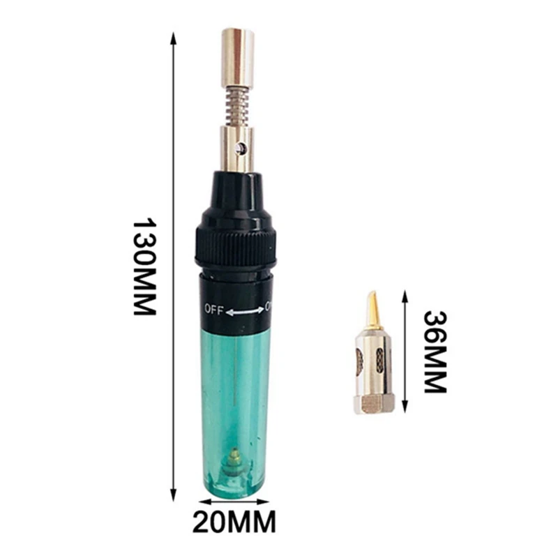 1300℃ Celsius Butane 4 In 1 Gas Soldering Iron Cordless Butane Gas Welding Pen Soldering Kit A+B