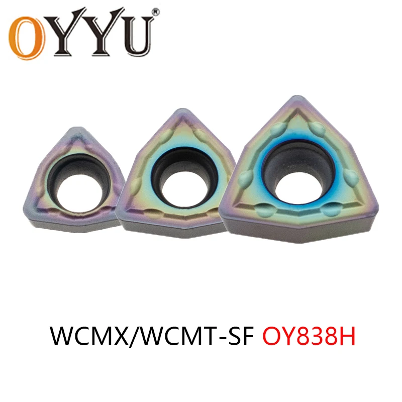 OYYU U Type WCMX WCMX030208 WCMX040208 Lathe Carbide Insert WCMT050308 06T308 080412 SF WCMT OY838H Machining Stainless Steel