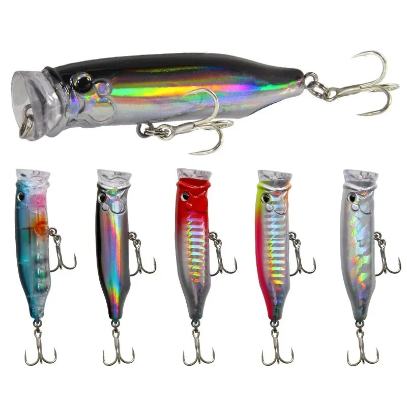 1Pcs Fishing Lures 7cm/9.4g Popper Bait 2024 New Topwater Plastic Artificial Hard Bait Crankbait Wobblers Perch Fishing Tackle
