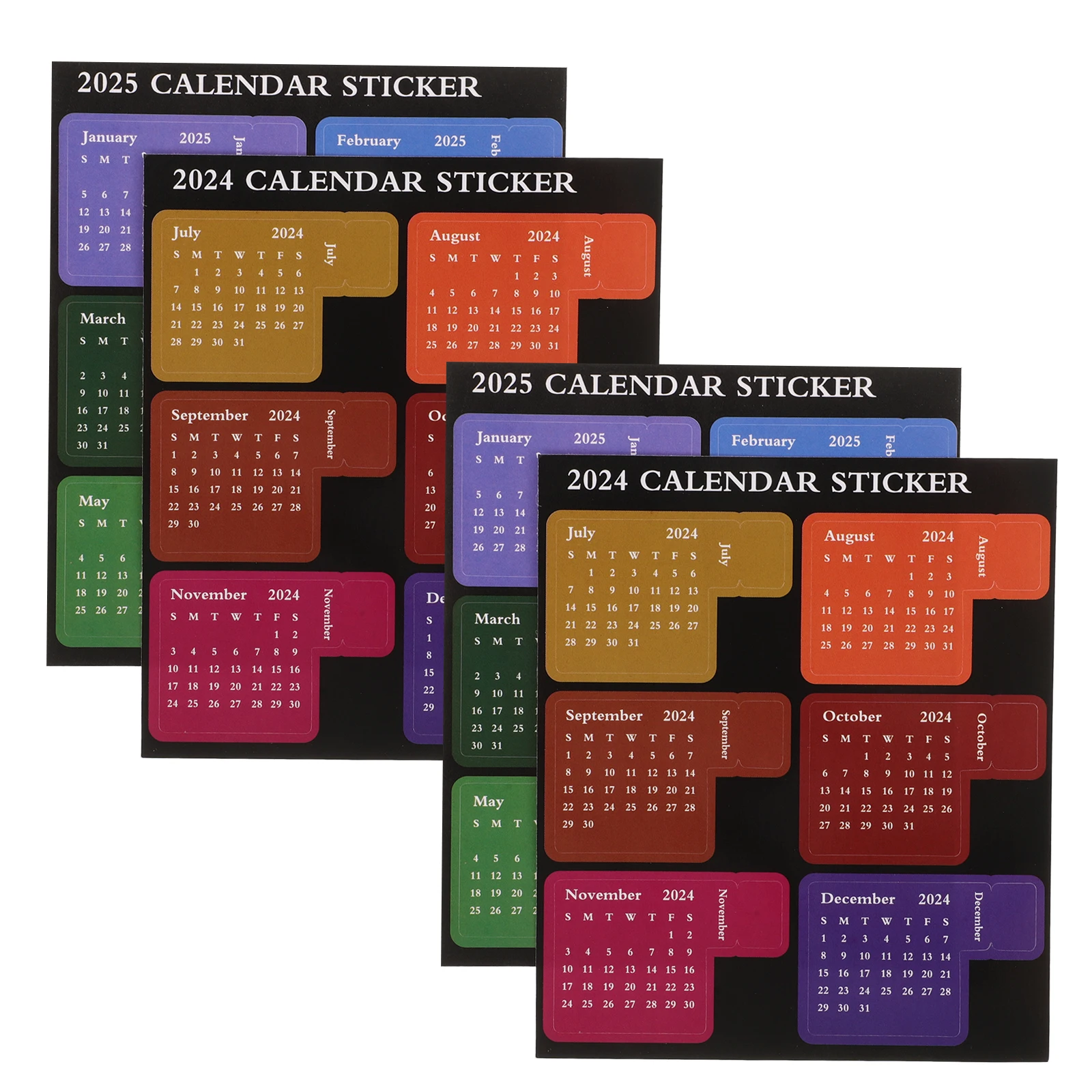 

2 set 2 Sets Portable Notebook Index Labels Notepad Labels Fine Workmanship Bright Colors Adhesive Planner Tabs Book Tabs Office