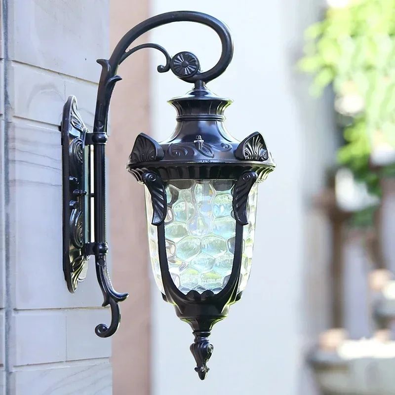 Retro European Wall Light Outdoor IP44 Villa Courtyard Sconce European Style Outdoor Wall Light Exterior Wall Lamp Porch Lights