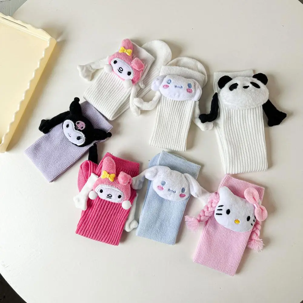 

Children's Mid-Calf Socks for Girls Cute Cartoon Cotton Socks Korean Style Trendy Socks Kuromi Long Socks