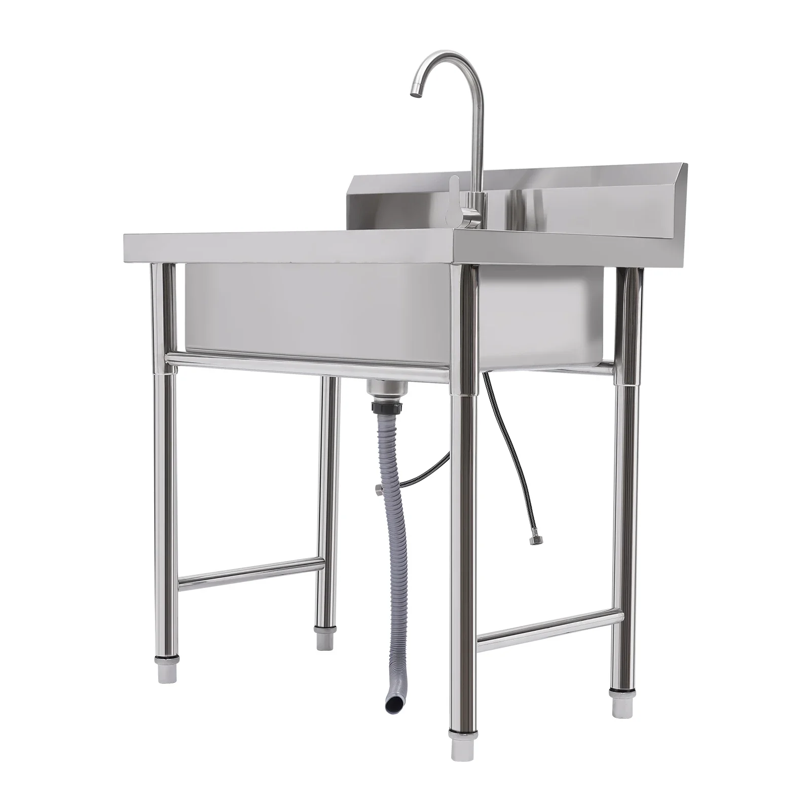Versatile Stainless Steel Sink Set: Modern Design, Spacious Basin, and Practical Drainage for a Tidy Kitchen kitchen sink