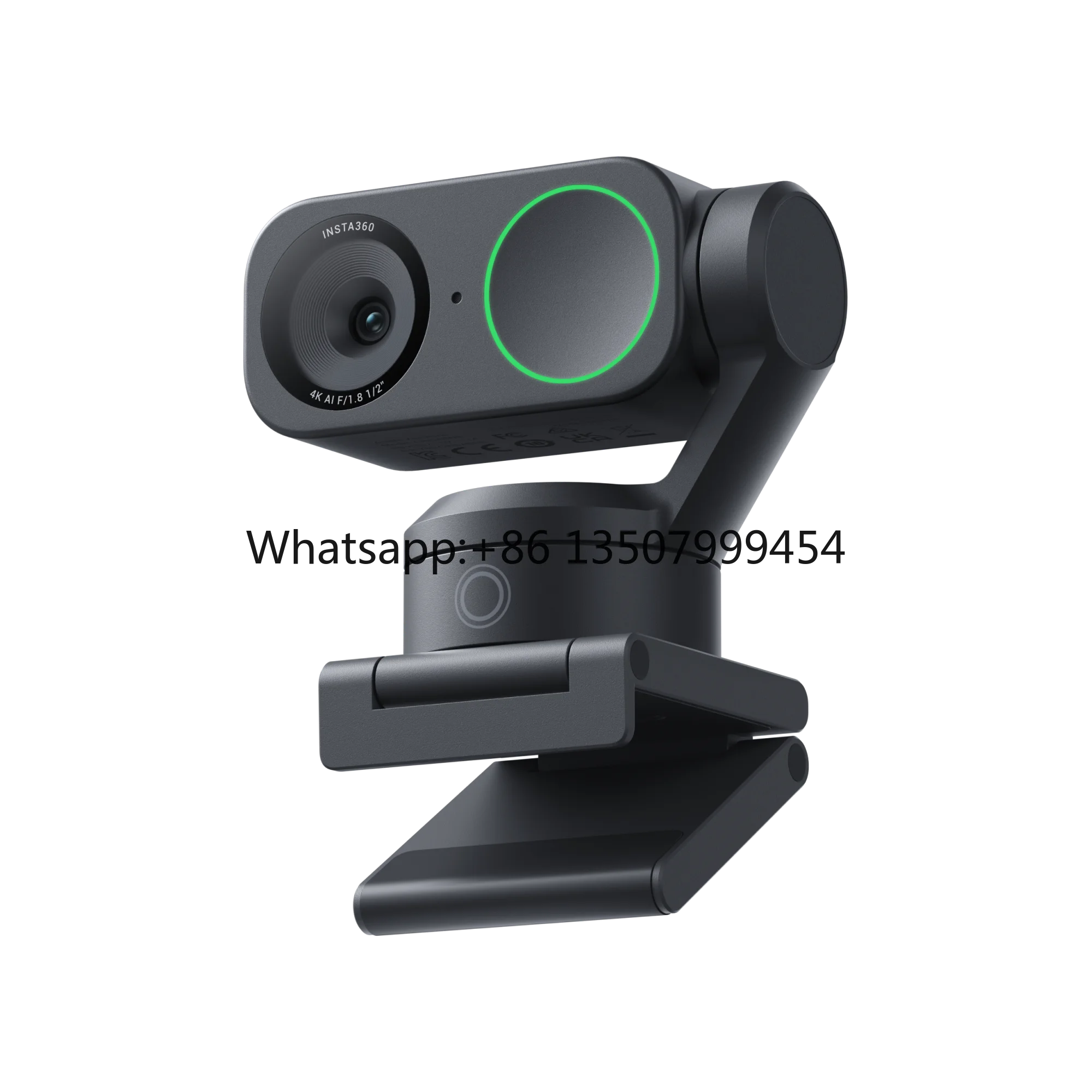 

Insta360 Link2 Professional 4K HDR Microphone 1/2" AI Monitoring Gesture Control Noise Cancellation MicroSD 170