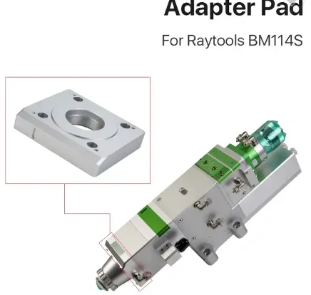 Bm114sファイバーレーザーカットヘッド用ノズルコネクタ、アダプターパッドは、プロのcm2、マシンパーツに接続します