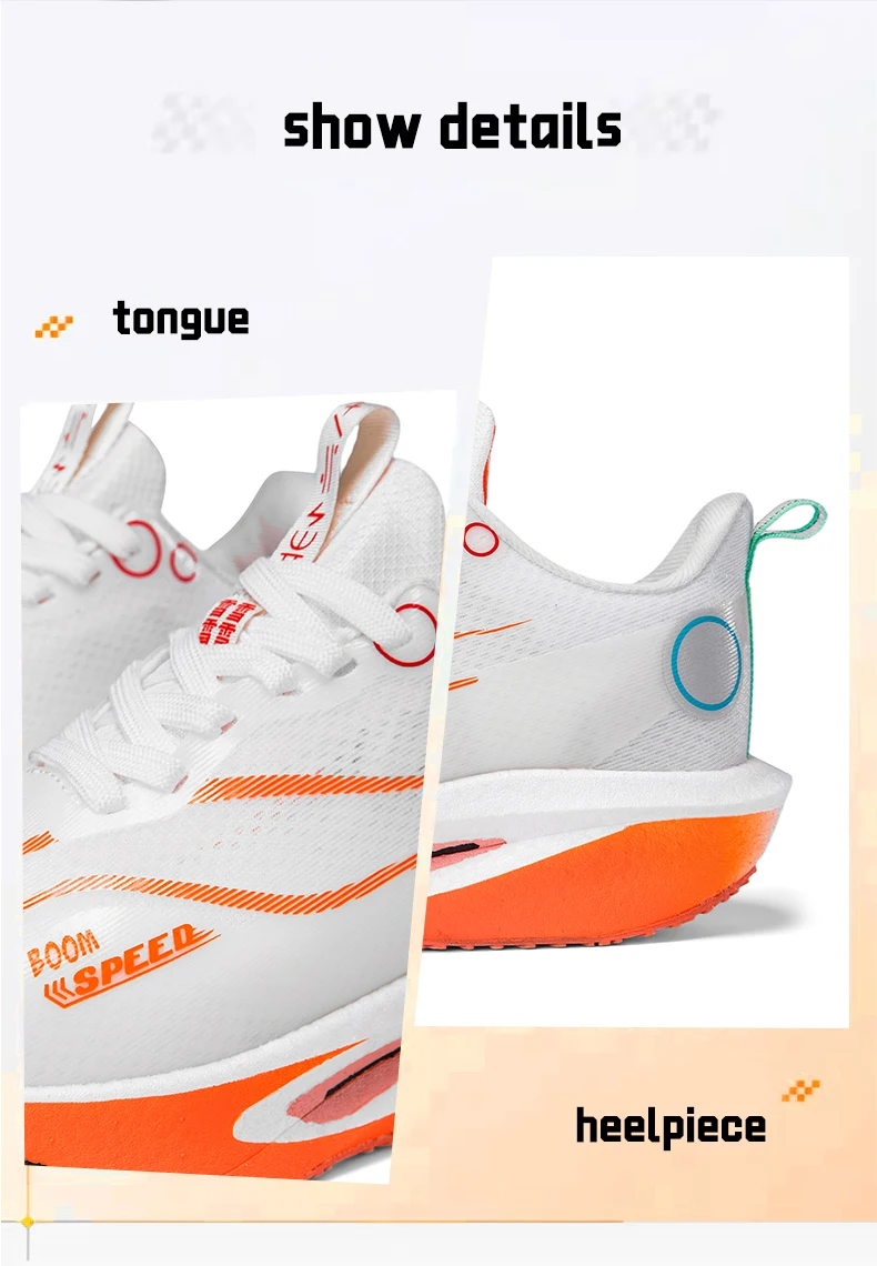 Herren Carbonplatten-Laufschuhe Atmungsaktiv Stabil Leichtgewichtig für Marathon Herren Damen Professionelle Rennschuhe Gedämpft Rutschfest – Detail 9