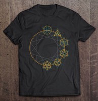 Platonic Solids - Sacred Geometry Festival Oversized T-Shirt Oversized T-Shirt Oversized T Shirt Men's T-Shirts Tshirt T-Shirt