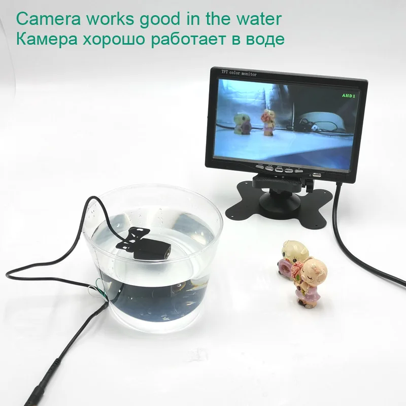 Real 175 Degree Fisheye Lens Metal Auto Car Rear View Camera Night Vision Wide Angle Waterproof Backup Camera With Control Wire