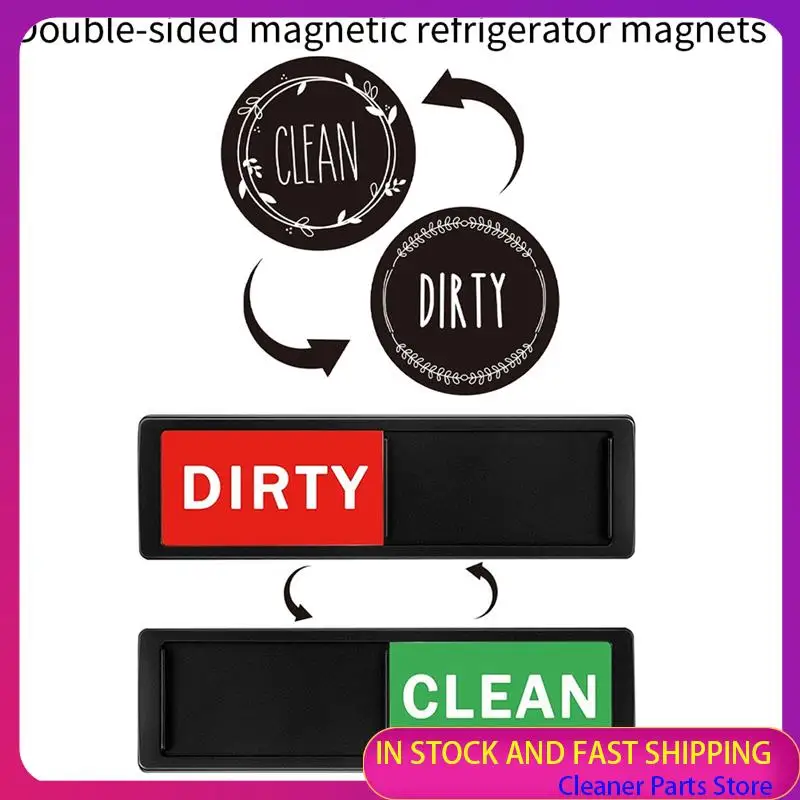 حار بيع-2 قطعة غسالة الصحون المغناطيس نظيفة القذرة علامة مصراع الأسود ABS فقط يتغير عندما تدفع ذلك أطباق غير قابلة للخدش نظيفة دي