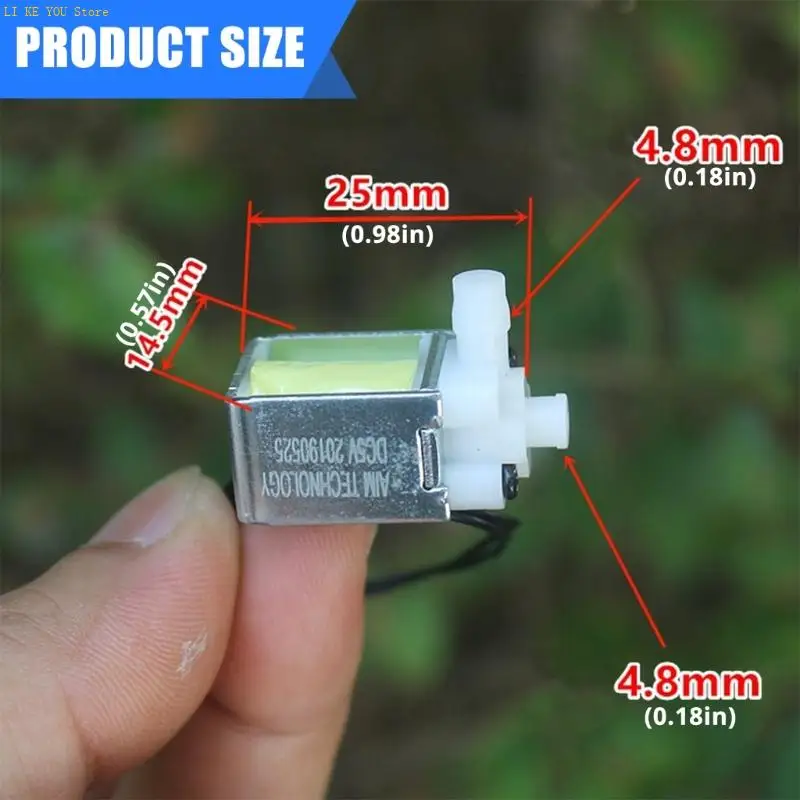 W3JE 5V Обычно закрытые электрические соленоидные клапаны 2 Way Control Controller Controller