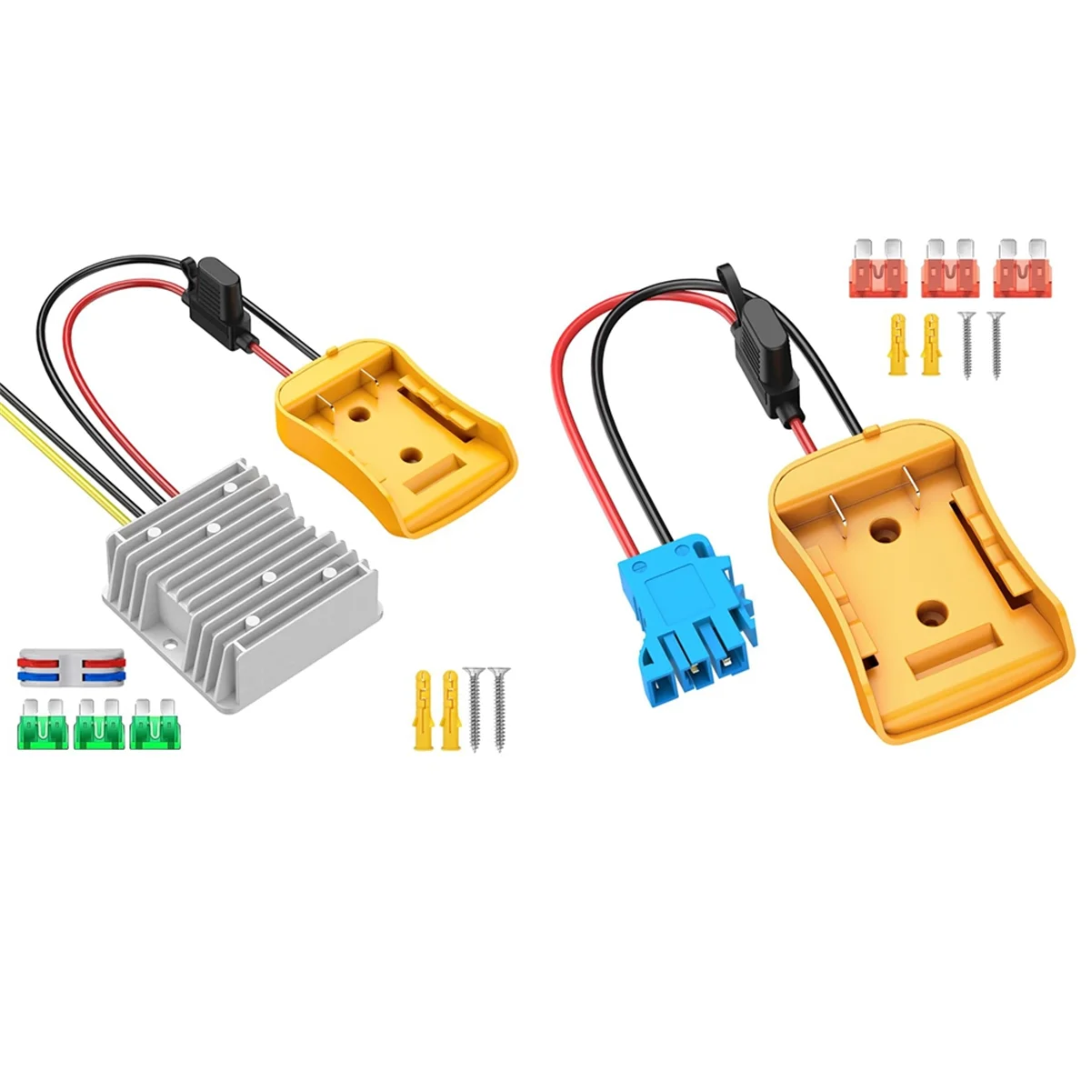 1 Pack 20V to 12V Step Down Converter for DeWalt 20V+ 1 Pack Power Wheels Adapter