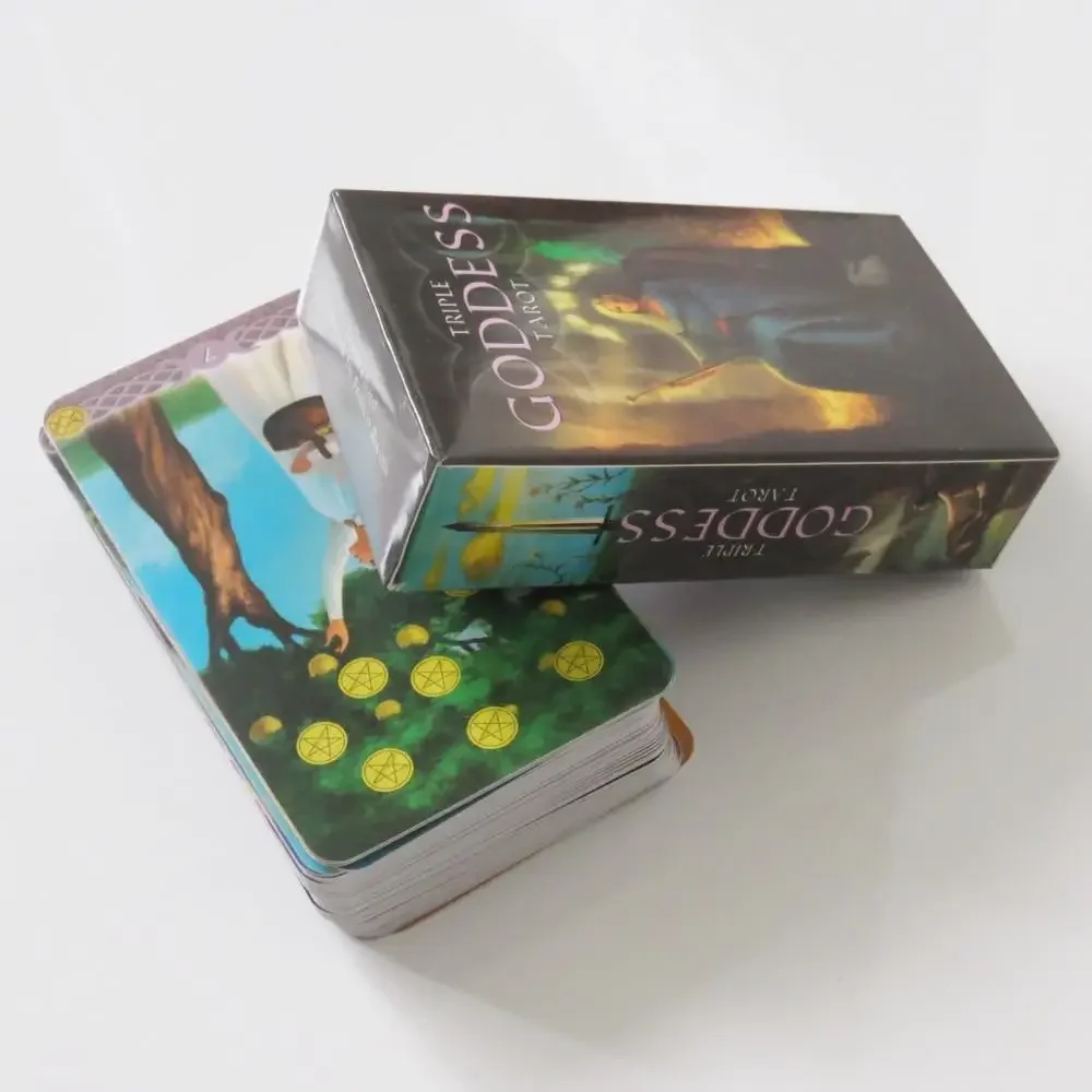 new Tarot deck oracles cards mysterious divination triple goddess tarot cards for women girls cards game board game