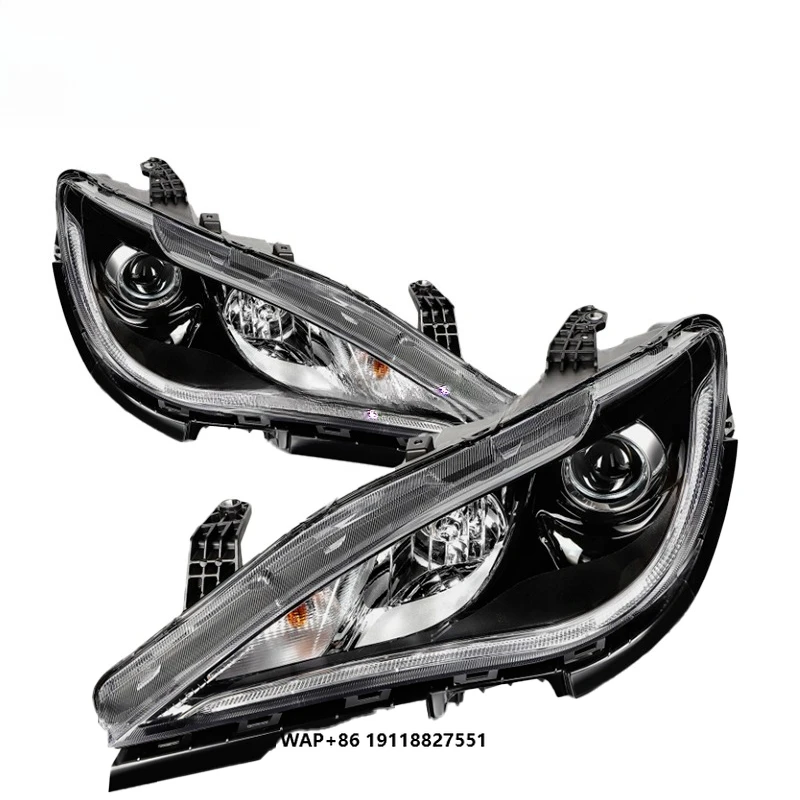 

Фары в сборе для Chrysler Grand Caravan 2017-2020 гг., черные с парой проекторов 68370844AA68370845AA