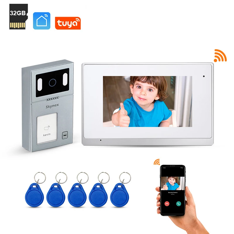 

Spot Goods HD 1080P Door Phone Video Portero Para Casa Interphone Maisons Sans Moviles Baratos Y Buenos Nuevos 2023