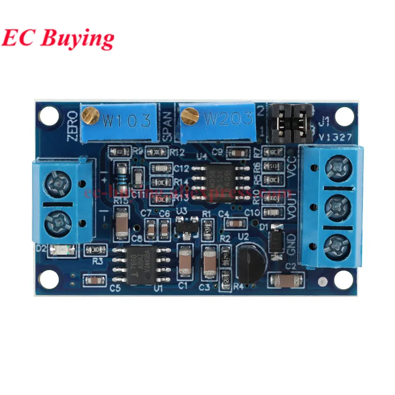 5Pcs/1pc 0 to 20mA/40mA to 0-3.3V 0-5V 0-10V Current to Voltage Converter Signal Conversion Module 0-20mA 4-20mA I/V Transmitter