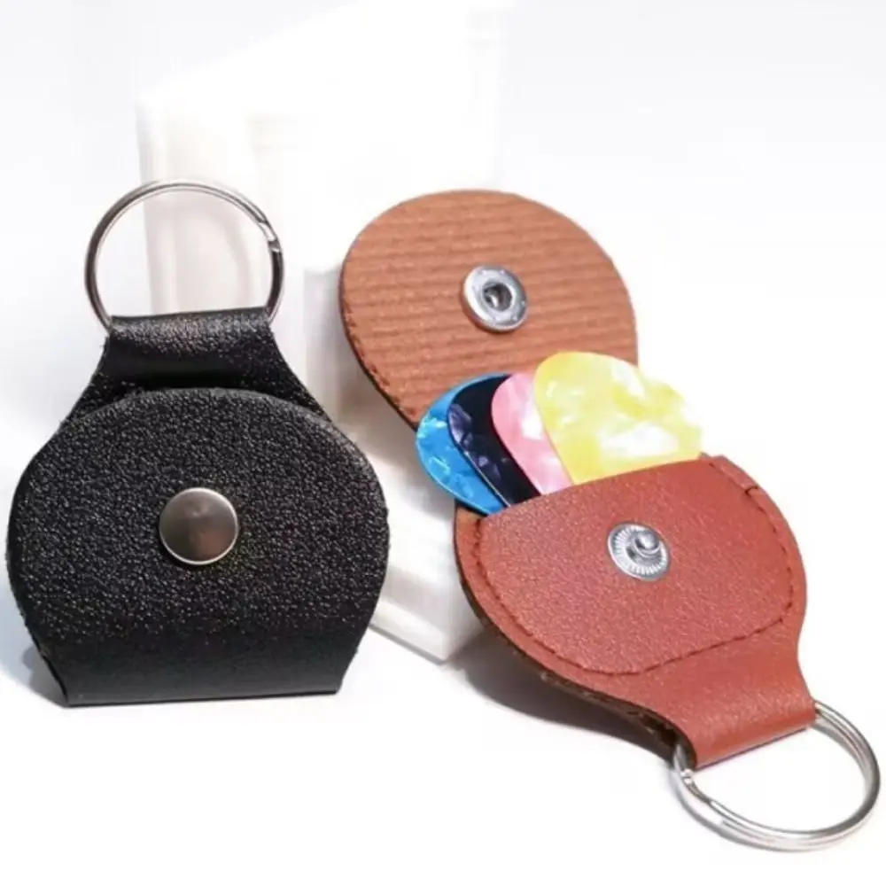 Coin Purse PU Leather Picks Storage Holder Multicolor Potable Pick Bag Types Optional High Quality Picks Holder Case Key Rings