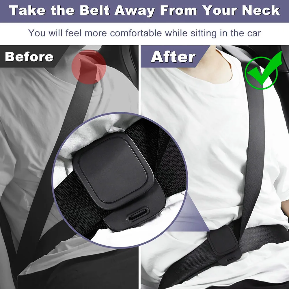 For Daily Commuting Car Seat Belt Clips Neck Protection Clip Seat Belt Anti-slip Snap Structure Reinforced Build