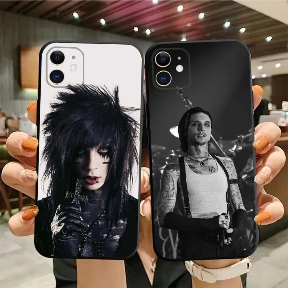 Singer Andy Biersack Phone Case For iPhone15,14,13,12,11,Pro,Max,Plus,Mini,X,XS,XR,8,7,6,S,Plus,SE Soft Black Case