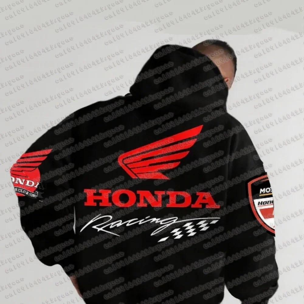 

Толстовка для энтузиастов мотоциклов Honda для мужчин и женщин, осень/зима, пуловер с длинными рукавами, толстовка с мотоциклетным принтом для спорта и отдыха
