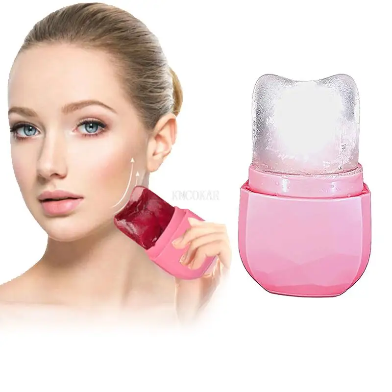 Ice Roller สําหรับใบหน้าซิลิโคน Facial Ball ลูกโลกน้ําแข็งลดอาการบวมและรอยแดง Facial Lift Beauty Care คอบางเครื่องมือ Home